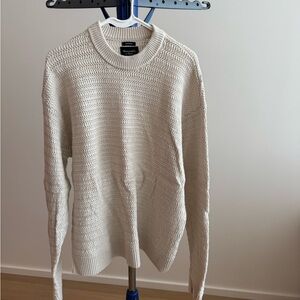 Abercrombie & Fitch Cream Crewneck Sweater